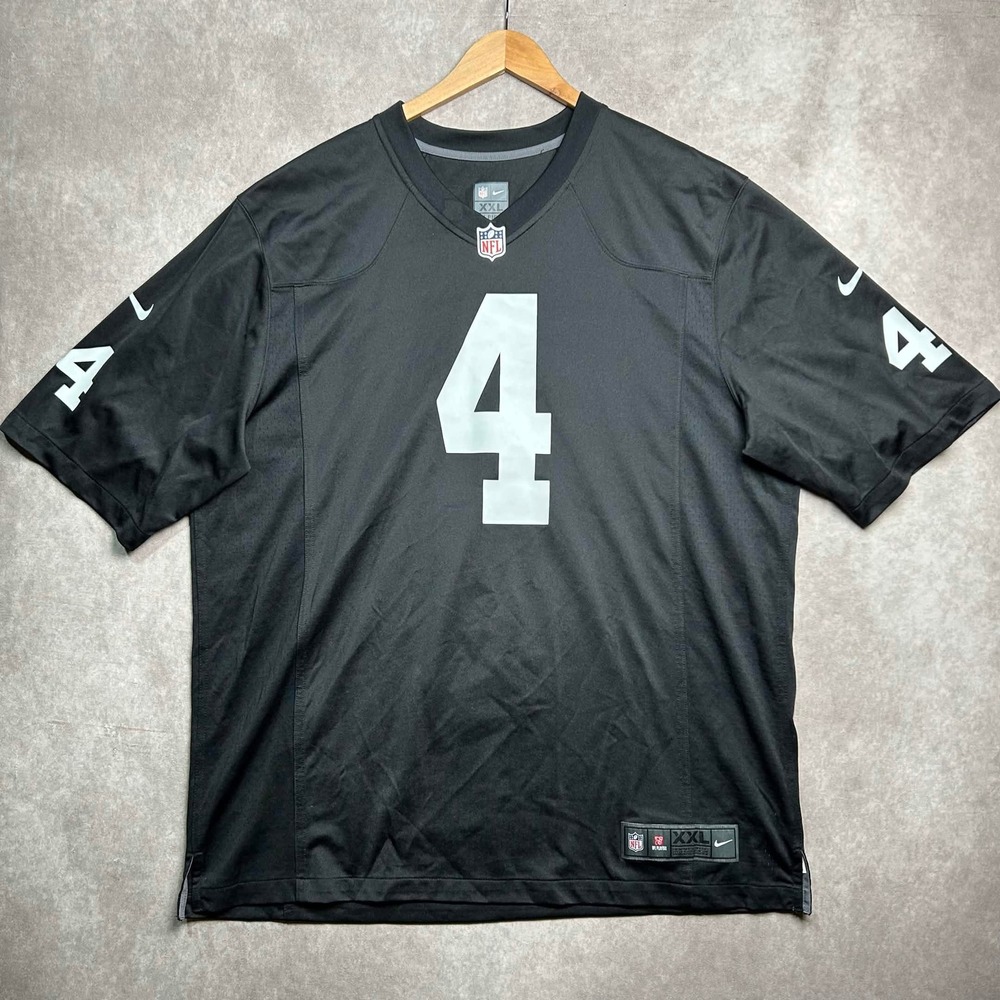 Nike Mens Derek Carr Las Vegas Raiders NFL Football Jersey Black XXL 67NM-RBLK